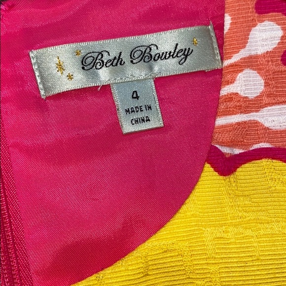 Anthro Beth Bowley vibrant floral print dress - Picture 3 of 4